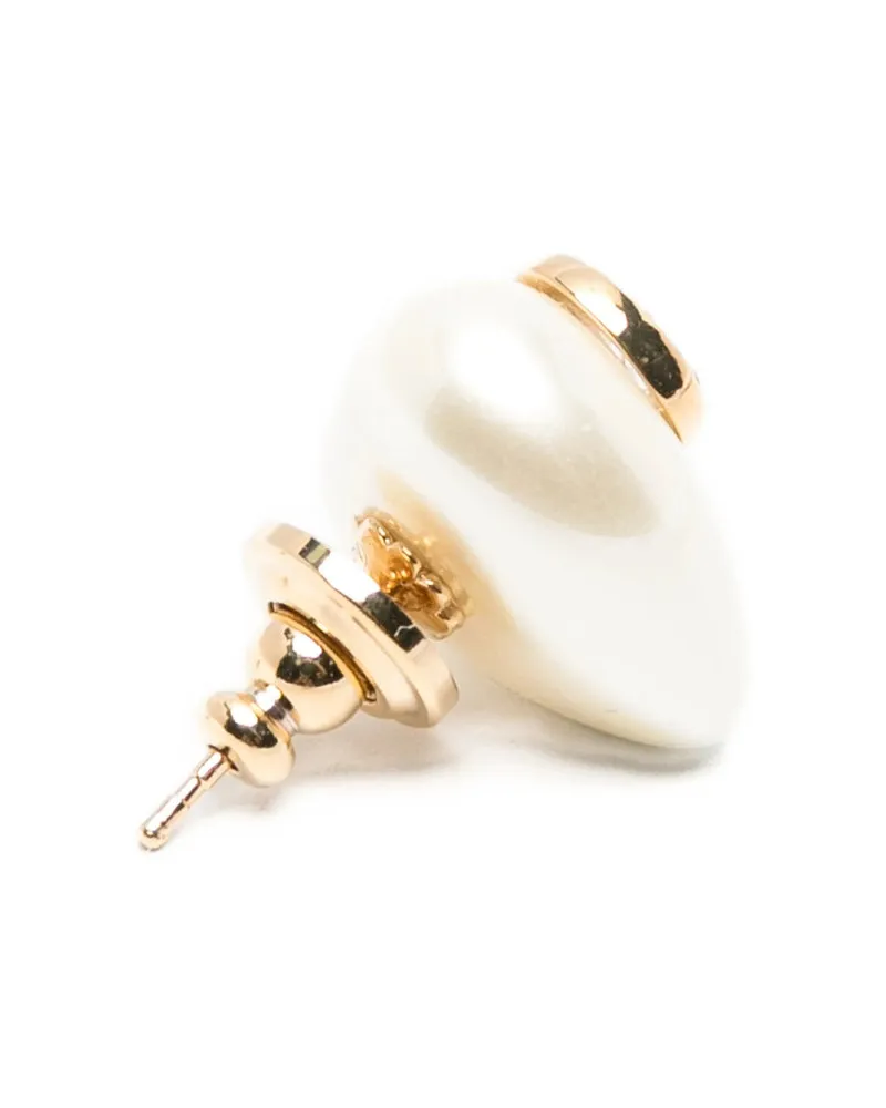Valentino Garavani Crystal Heart Earrings — Gold Gold