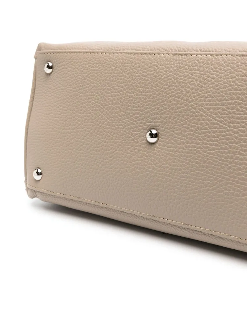 Zanellato Postina Daily Leather Shoulder Bag — Beige Beige