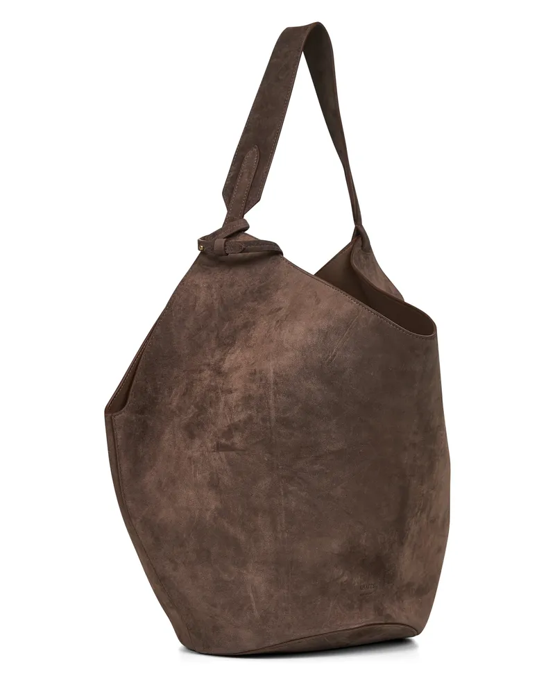 KHAITE Women's Tote Bag Lotus Mud Calfskin Shoulder Brown