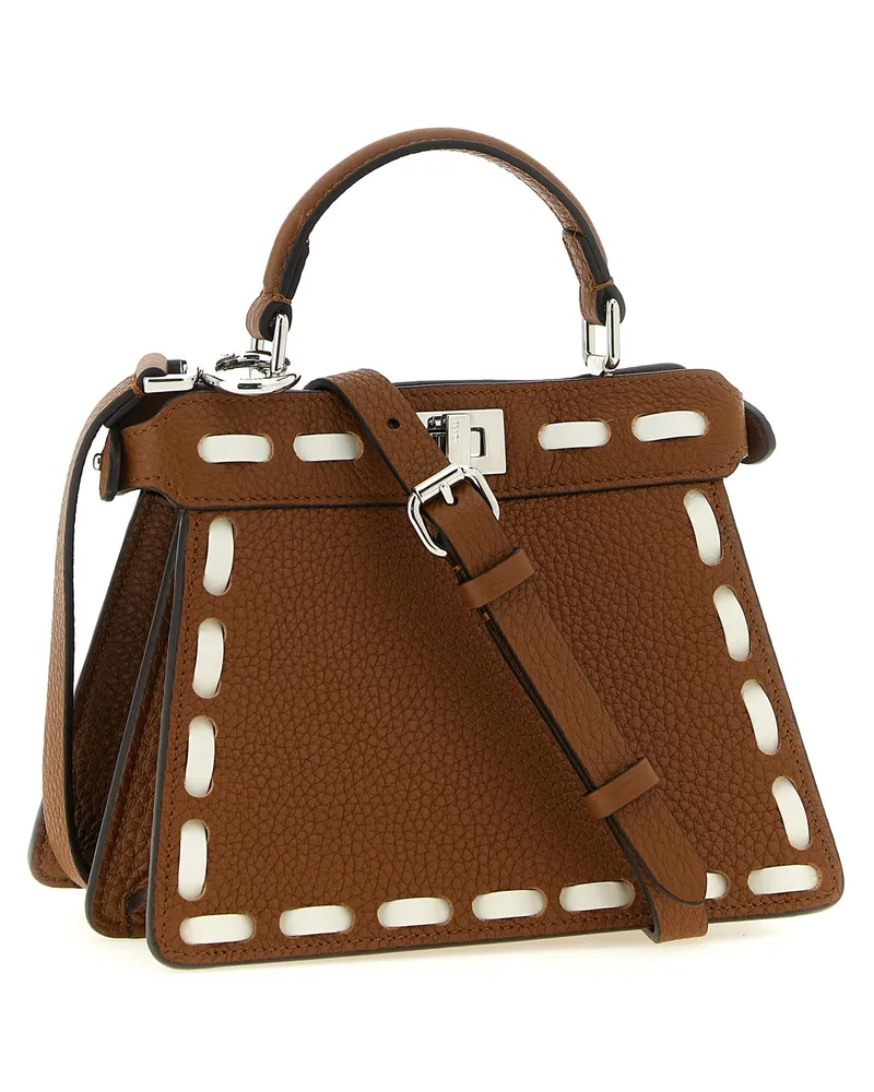 Fendi Peekaboo ISeeU Top Handle Bag — Brown Brown