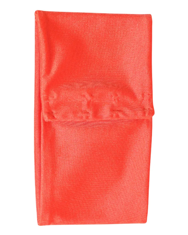 Dolce & Gabbana Nylon Stretch Neck Warmer Scarf — Orange Orange