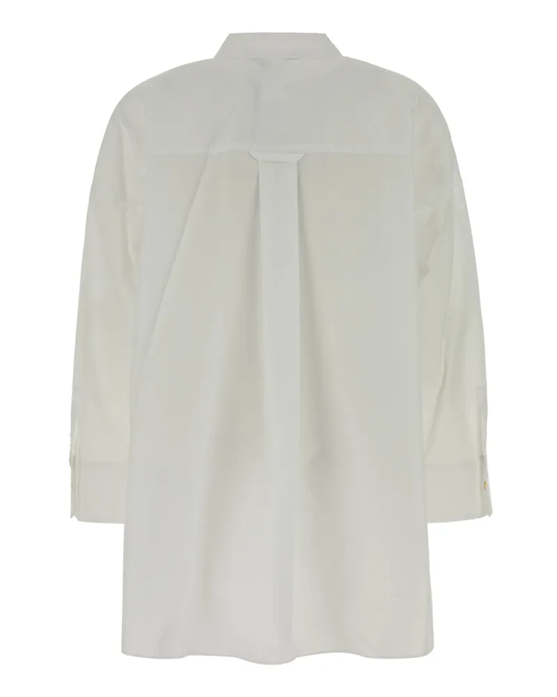 Max Mara Women's Gerona Opticalwhite Blusatessuto Cotone Giubbini Jacket White