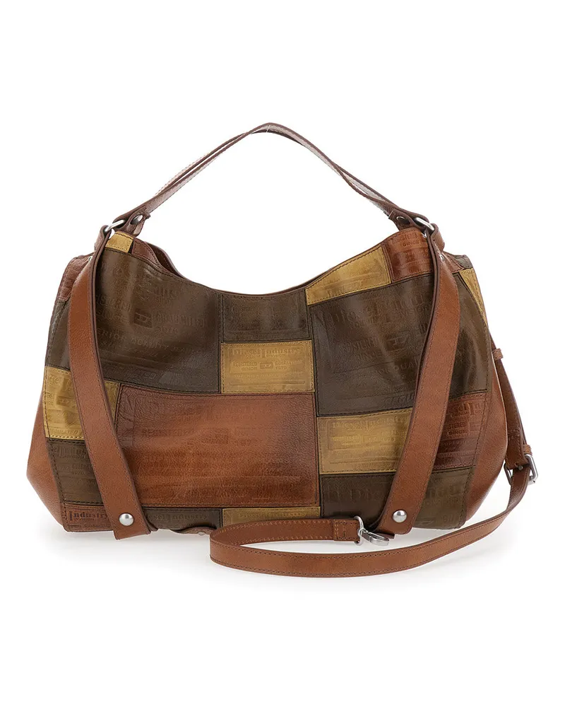 Diesel D-One Tophandle Medium Top Handle Bag — Brown Brown