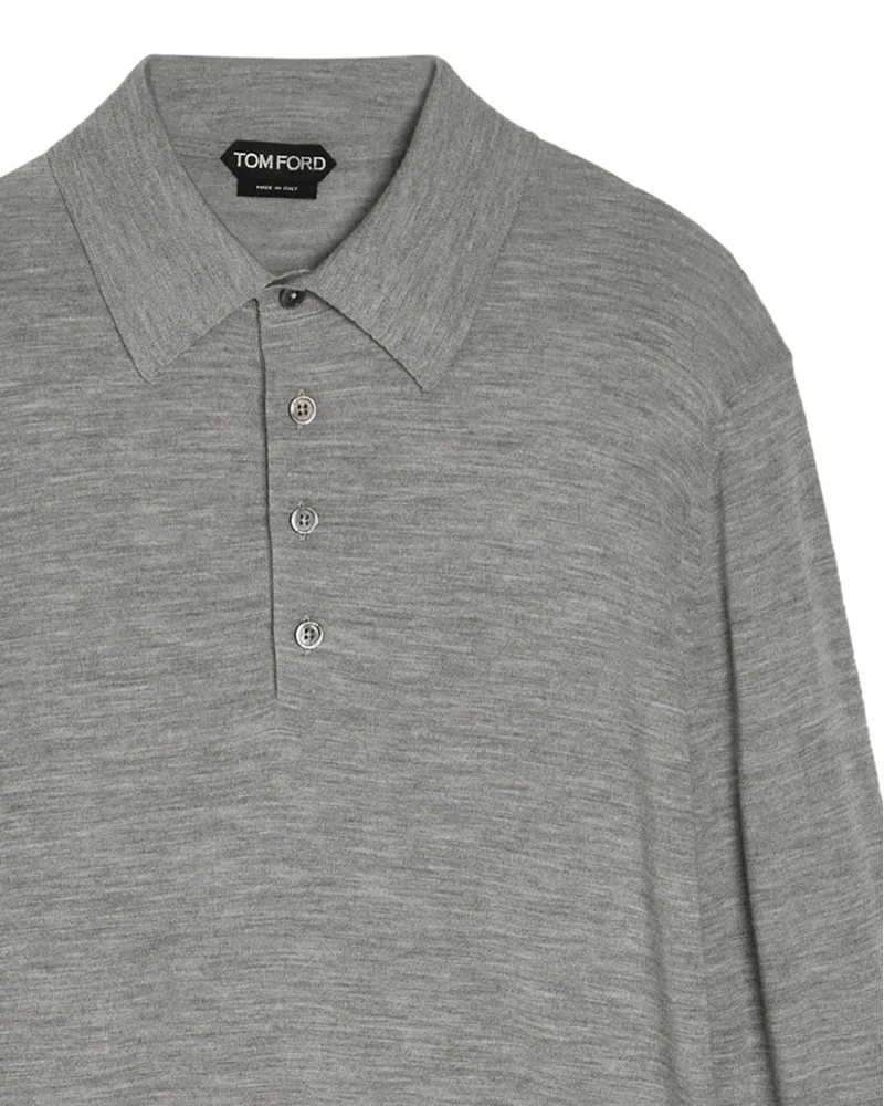 Tom Ford Men's Sweater Light Grey Wool Gray