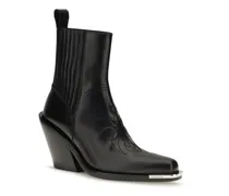Leather Cowboy Cowboy Boot — Black