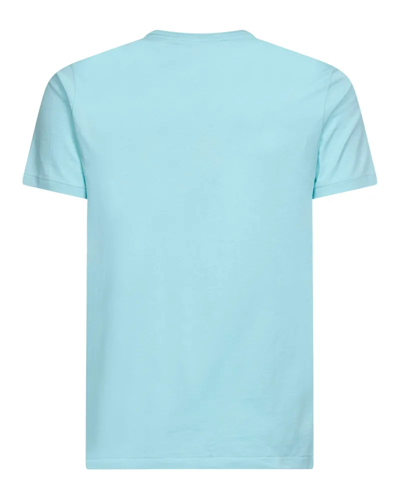 Ralph Lauren Men's Custom Slim-Fit Crewneck T-Shirt Light Blue Cotton T-Shirts And Polos Blue