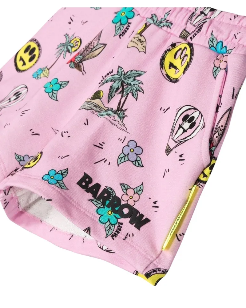 BARROW Cotton Sweatshorts Shorts — Pink Pink