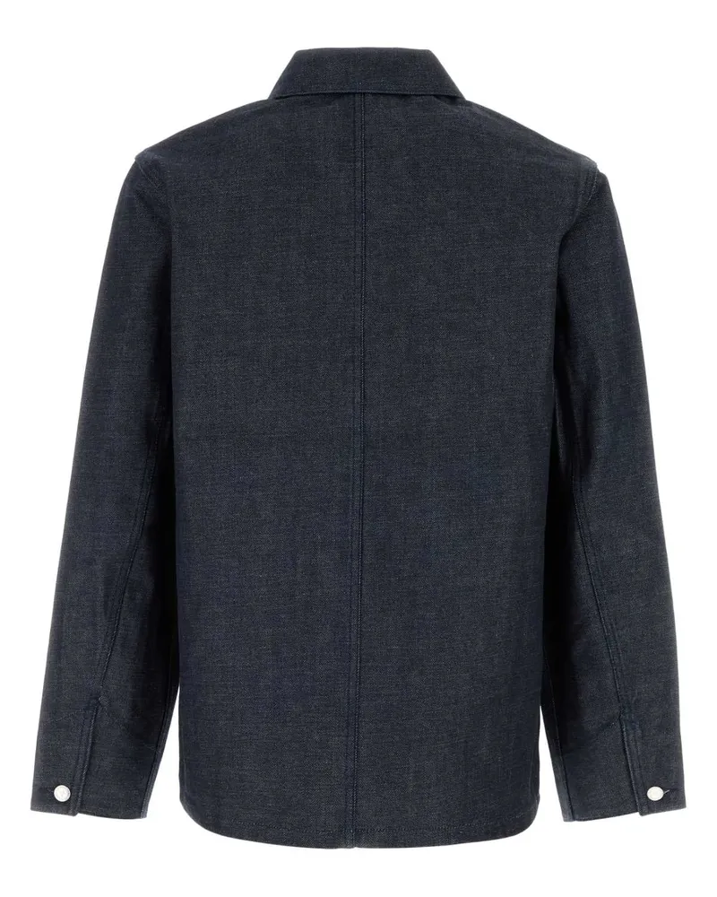 A.P.C. Men's Denim  X Frgmt Jacket Indigo Exterior: Cotton Giubbini Navy