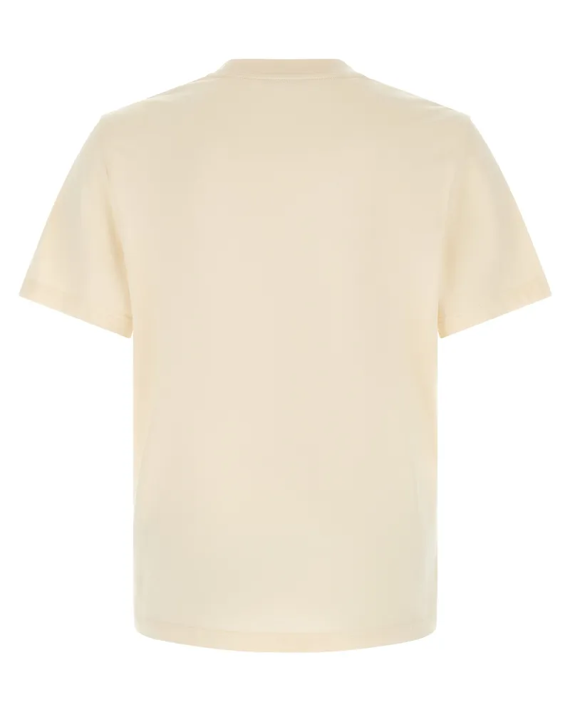 Moncler Logo-Embroidered Cotton T-Shirt — White White