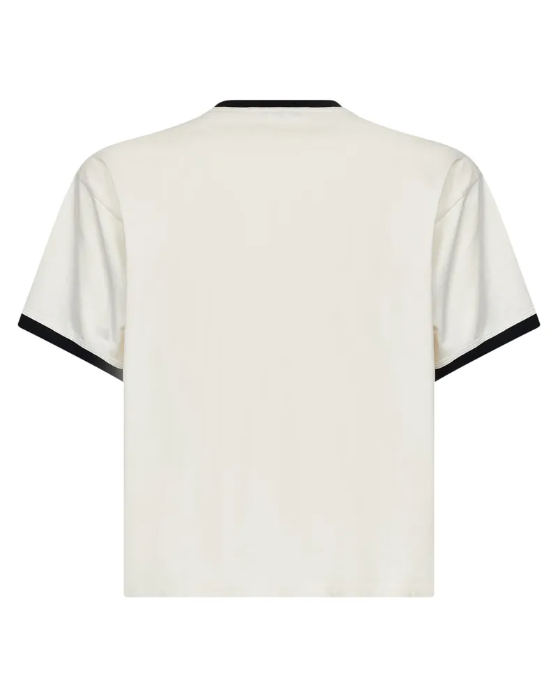 Versace Medusa Coin Logo-Embroidered T-Shirt — White White
