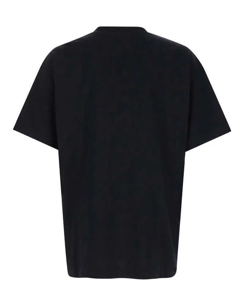 Givenchy Men's Black Crewneck T-Shirt With Logo Detail Cotton T-Shirts And Polos Black