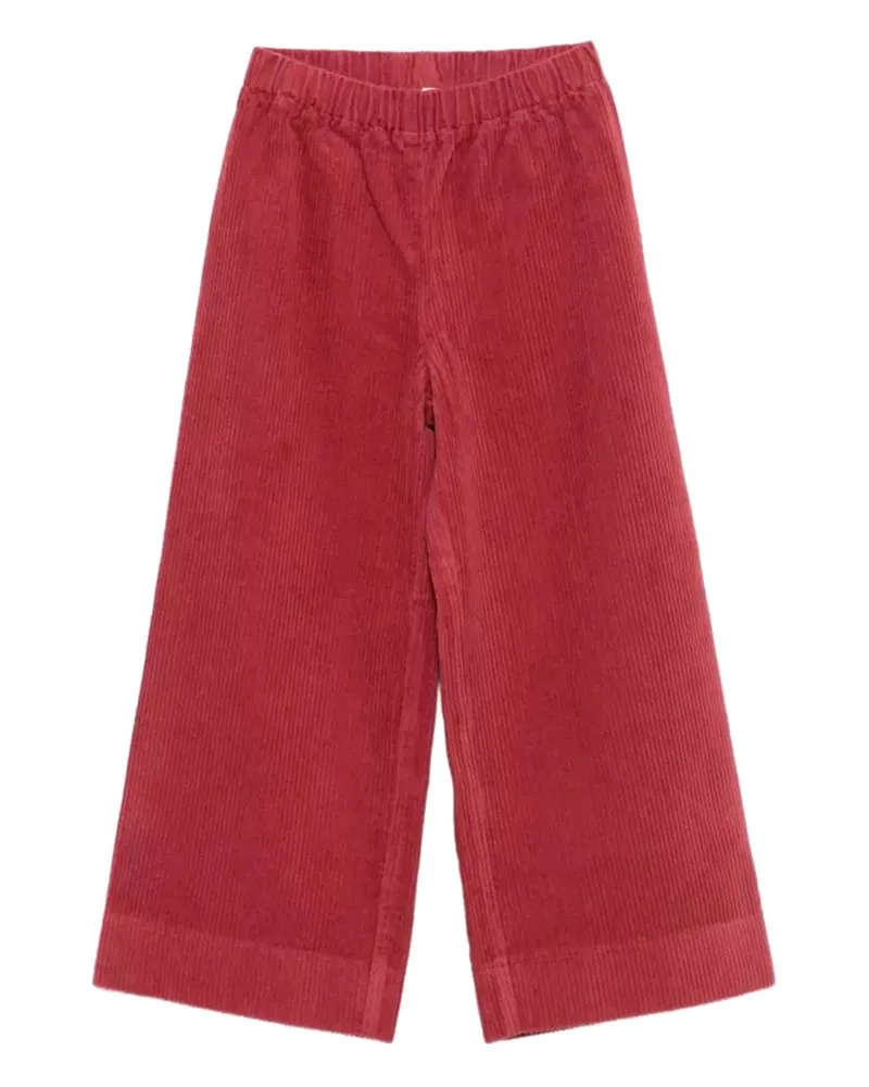 Il Gufo Cotton-Elastane Blend Trousers — Red Red