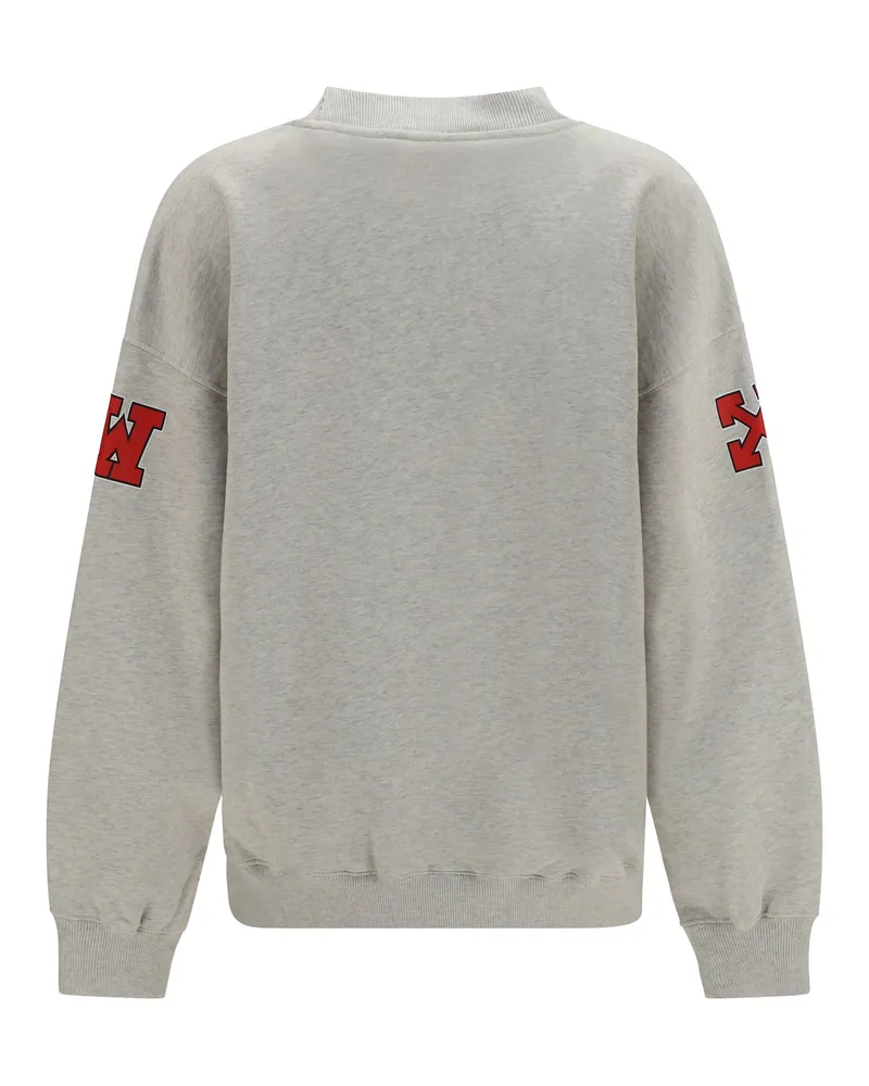 OFF-WHITE Off College Sweatshirt — Gray Gray