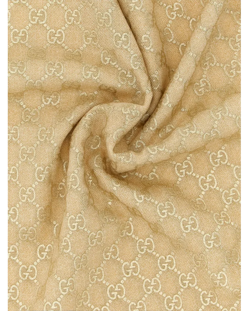 Gucci Women's Beige Wool Scarf Beige