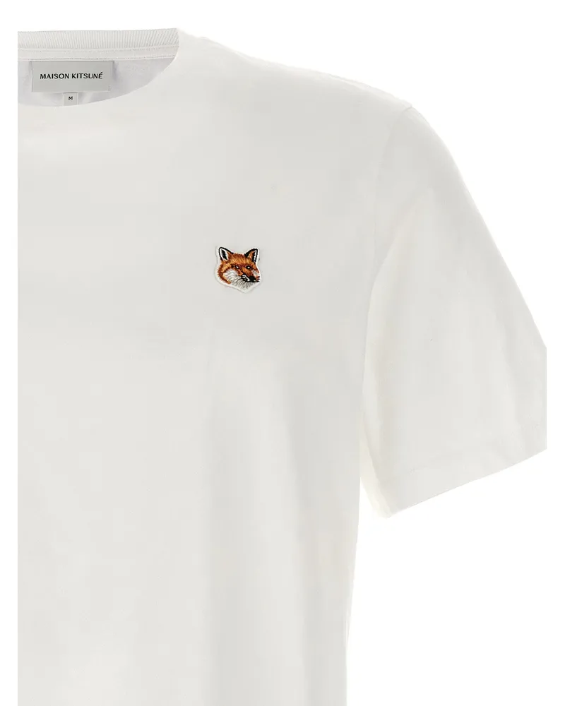 Kitsuné Fox Head Embroidered T-Shirt — White White