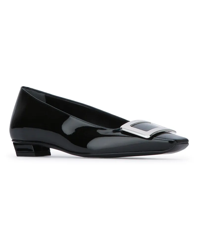 Roger Vivier Women's Belle Vivier T. 25 B999 Calfskin Pal Scarpe Con Tacco High Heel Shoes Black