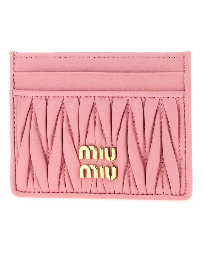 Miu Miu Minuteria Card Case — Pink Pink