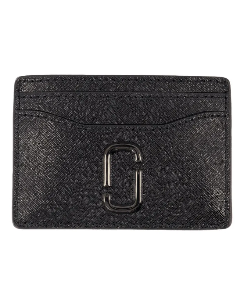 Marc Jacobs Women's Saffiano Calfskin Card Case Black Cases Black