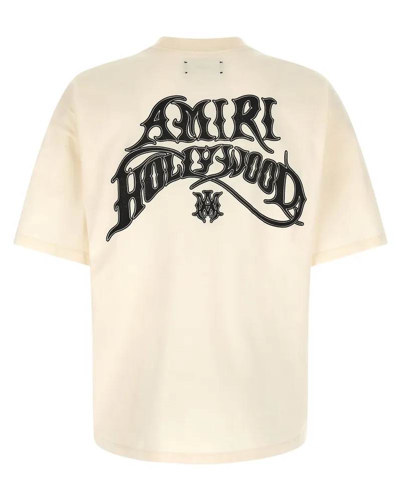 Amiri Hollywood T-Shirt — Cream Cream