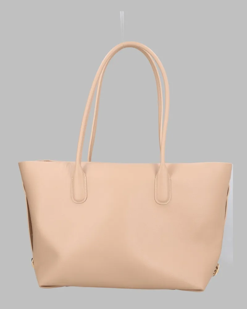 THEMOIRÈ Women's Shopper Bag Tallia Nude Recycled Shoulder Beige