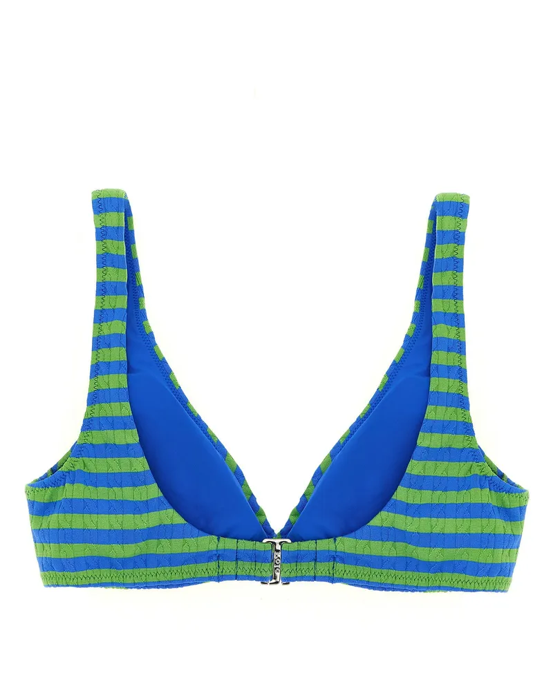 Ralph Lauren Striped Bralette Bikini Top — Blue Blue
