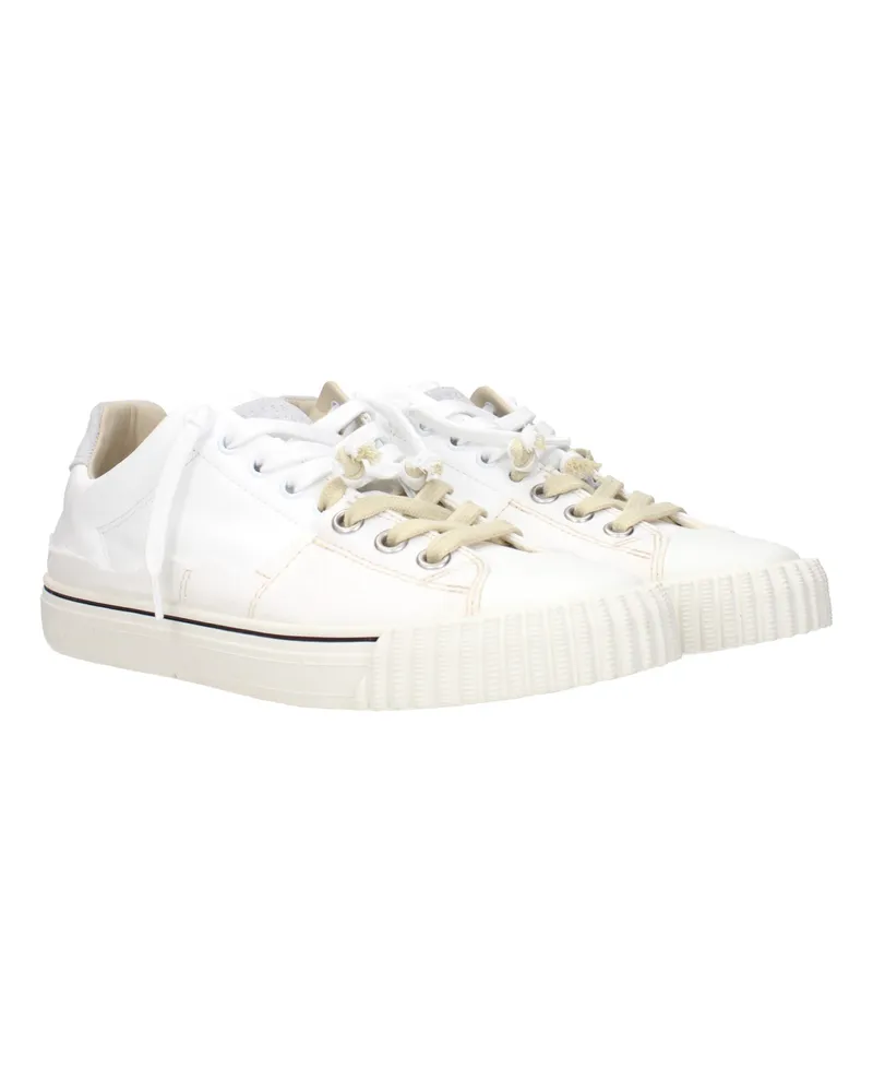 Maison Margiela Men's White Leather Low Top Sneakers White