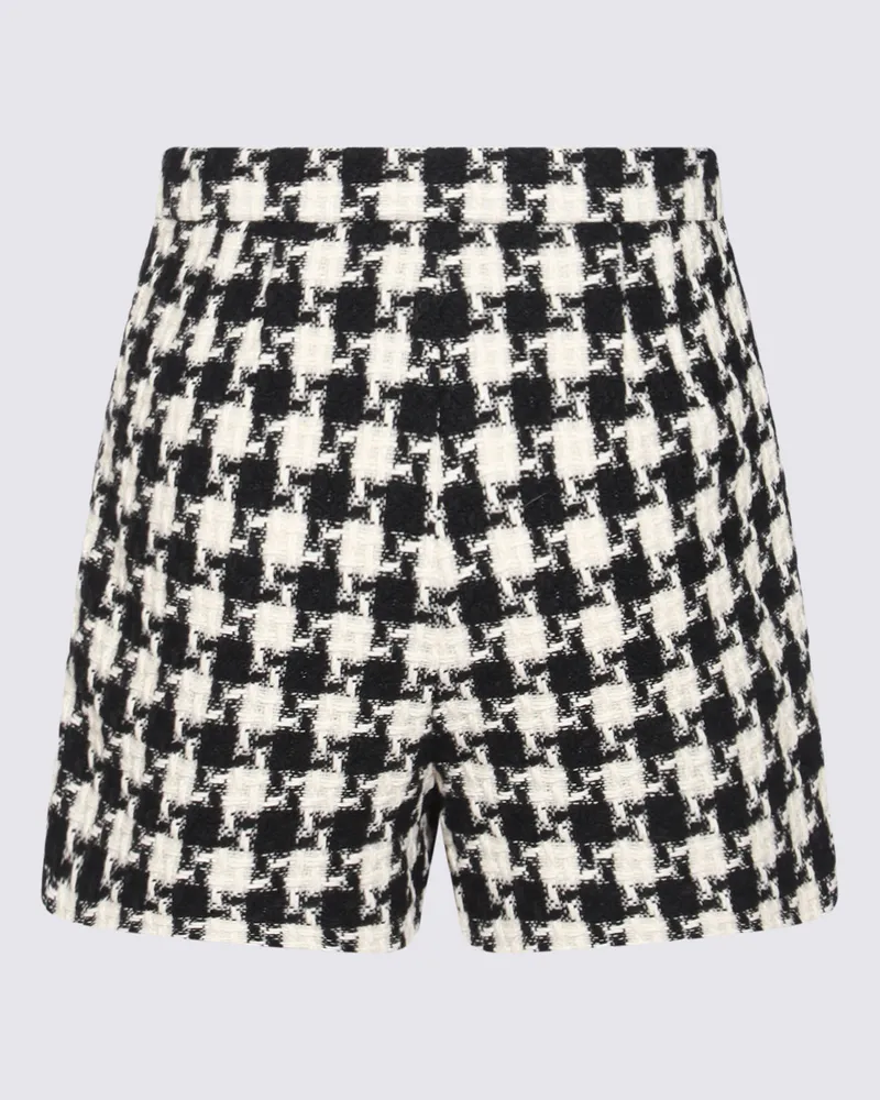Valentino Garavani Women's Shorts Avorio-Nero _pc Avorio/nero Black