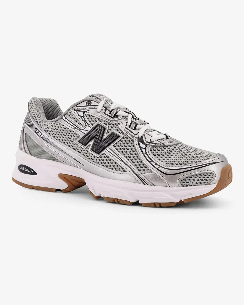 New Balance Men's Low-Top Mesh Sneakers Grey Polyester Trainers Gray