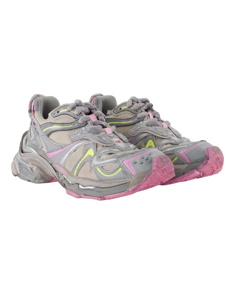 Balenciaga Women's Runner 2 Sneaker Multicolor Nylon Multicolor