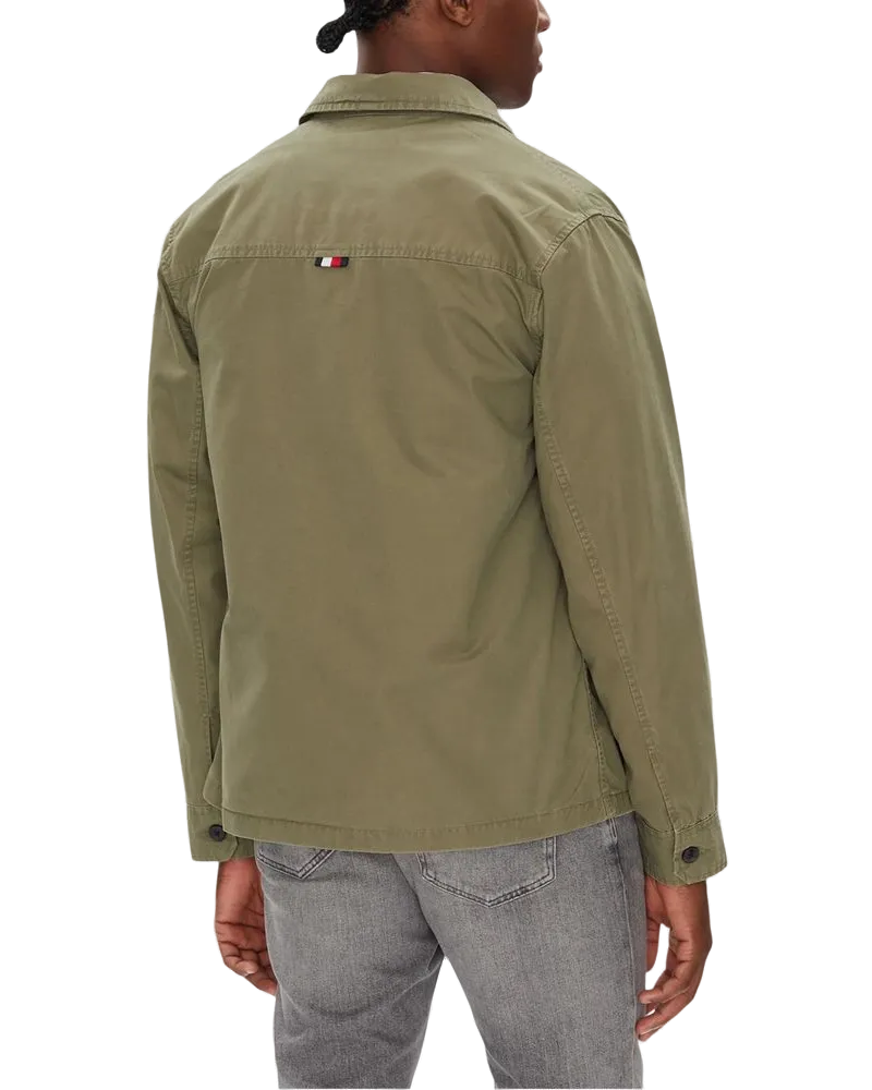 Tommy Hilfiger Regenerated Cotton Twill Jacket — Green Green