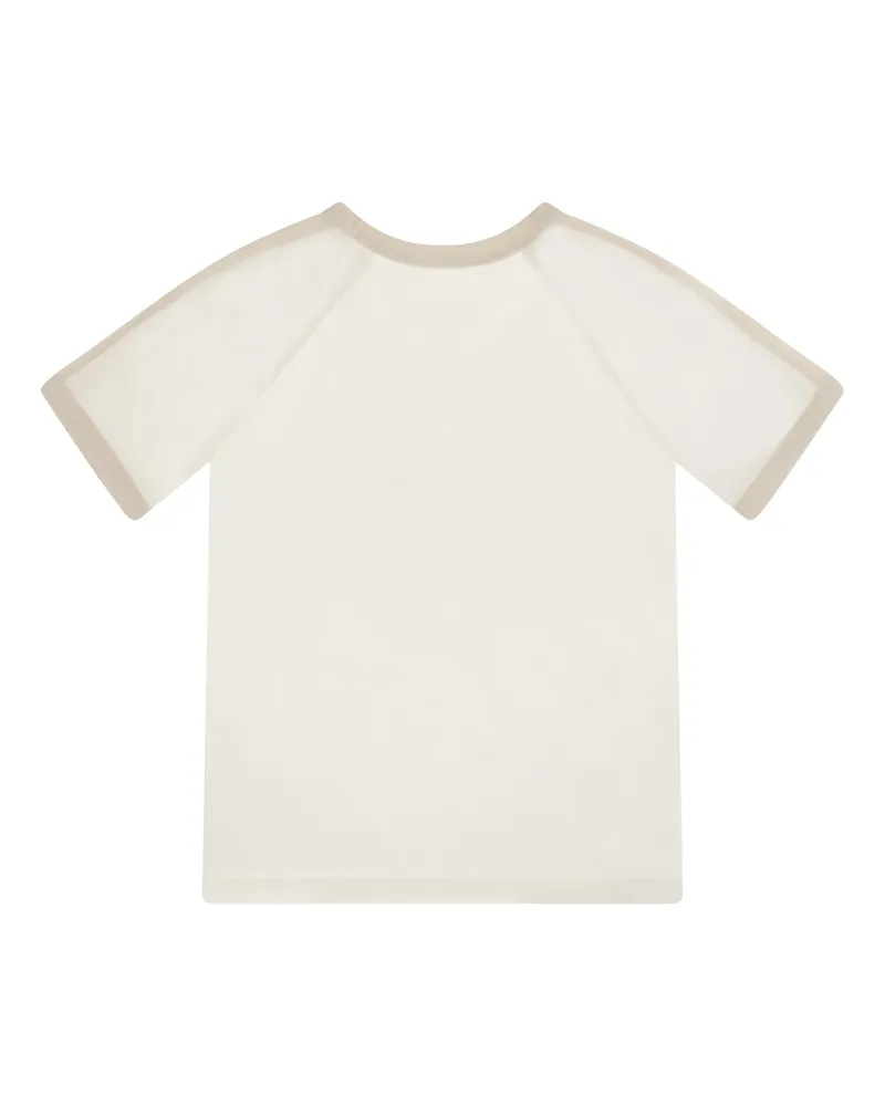 Gucci Logo-Embroidered T-Shirt — White White