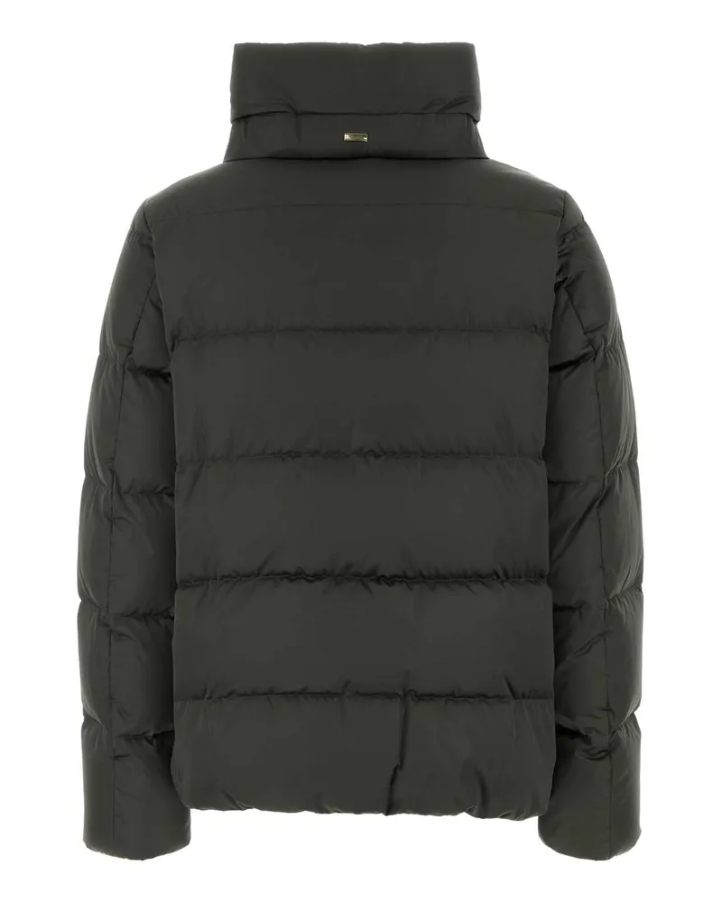 Herno Women's Dark Green Polyester Down Jacket 9480 Piumini Black