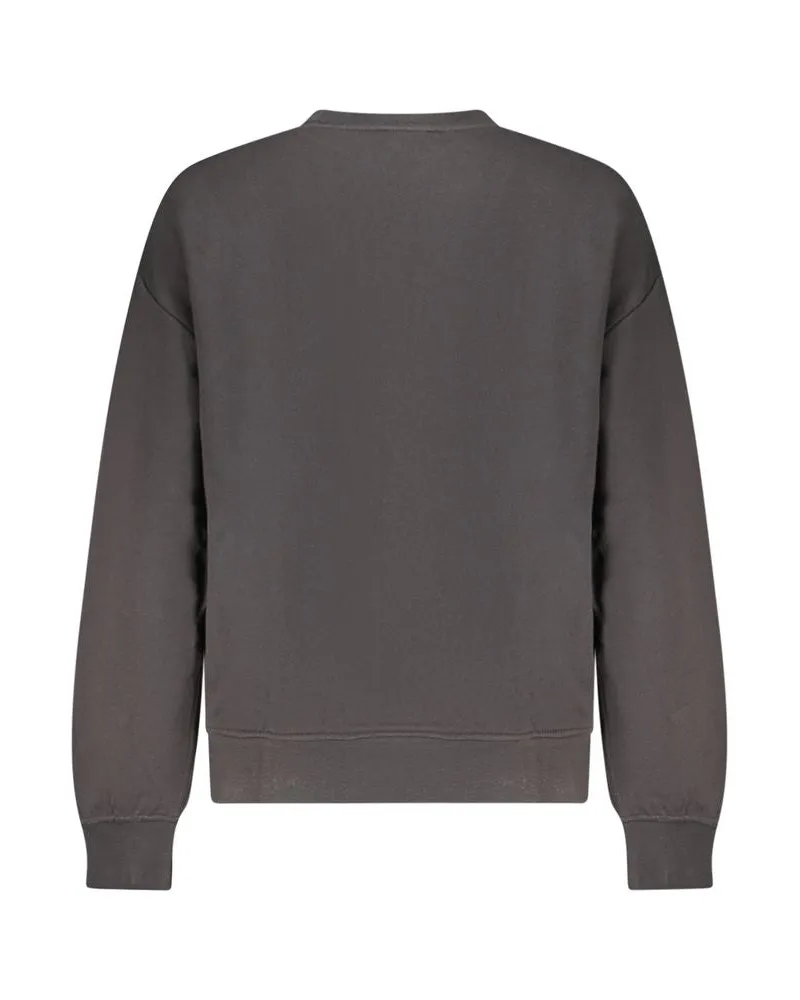 Calvin Klein Cotton Crew Neck Sweatshirt — Black Black