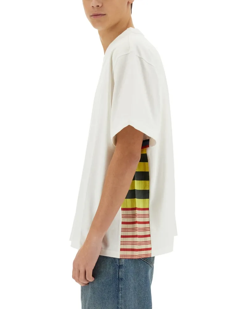 Bottega Veneta Checked Cotton Jersey T-Shirt — White White