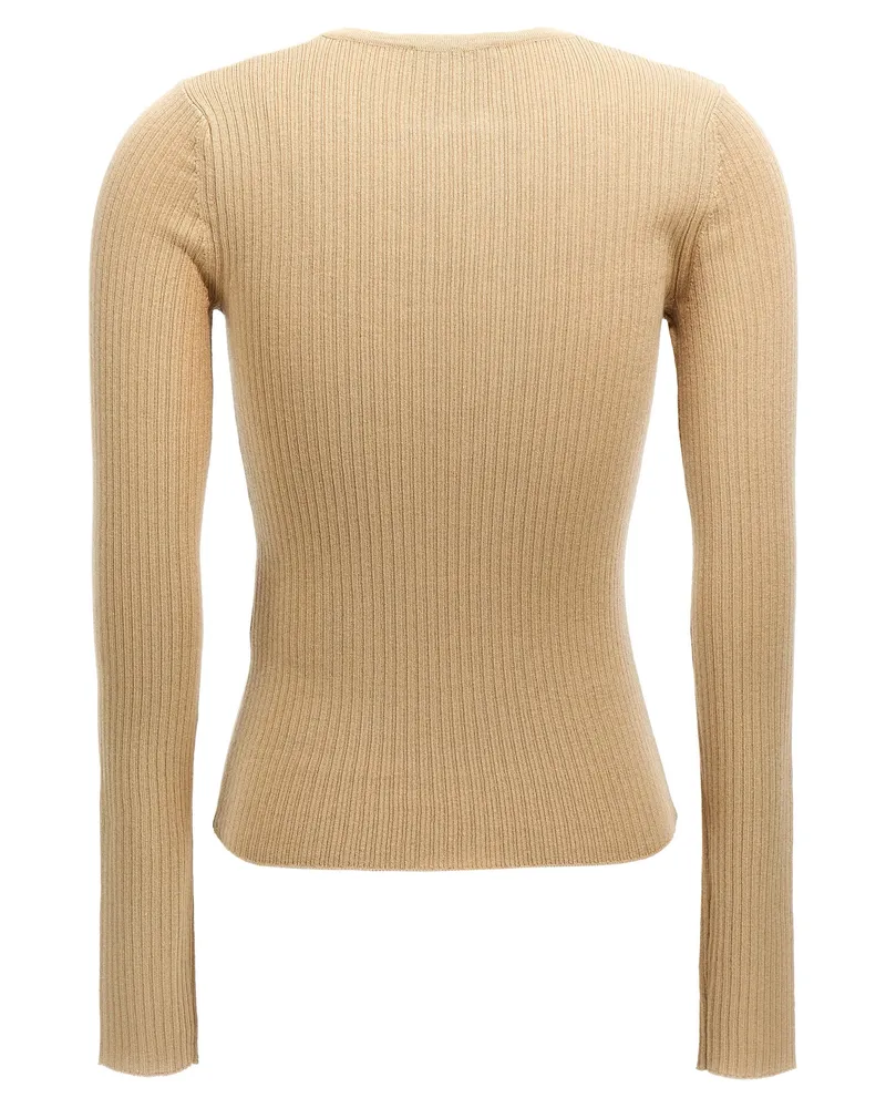 Max Mara Women's Beige Silk Cardigan Clothing Beige