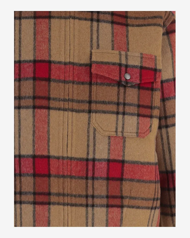 Woolrich Wool-Blend Check Pattern Shirt — Multicolor Multicolor
