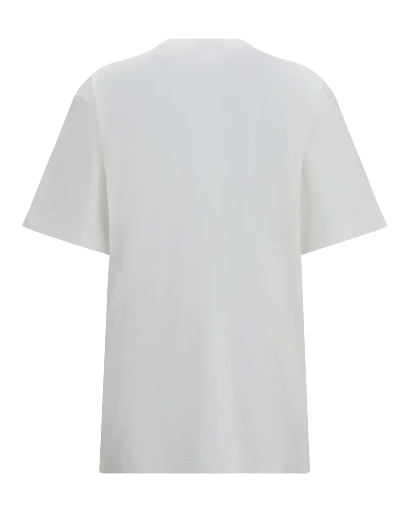 Gucci Women's Cotton And Silk Jersey T-Shirt Off White-Mc Cotton; T-Shirts White/mc Polos White