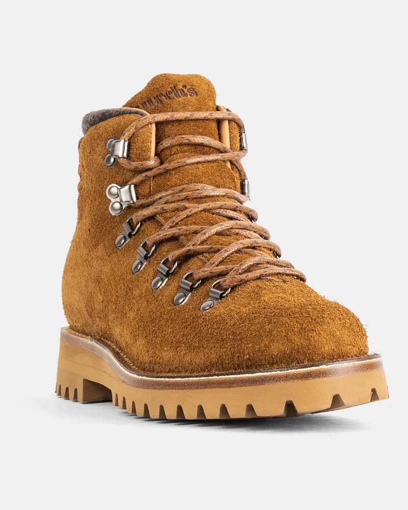 Church's Men's Bottine À Lacets En Veau Velours Doux Marron Brown Boot Brown