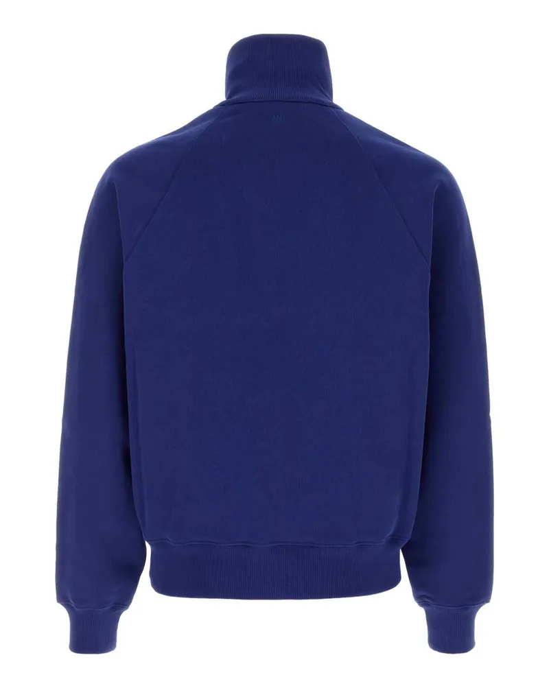 AMI Paris Men's Blue Cottons Sweatshirt Royalblue Exterior: Cotton Felpe Sweater Navy