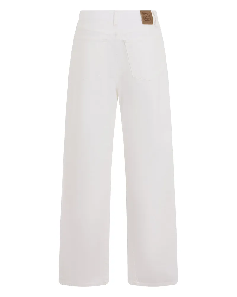 Totême Straight-Leg Cotton Denim Jeans — White White