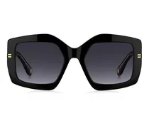 MJ Oversize Square Acetate Sunglasses — Black