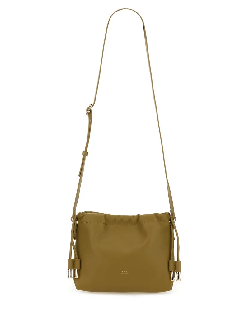 A.P.C. Women's Mini Ninon Bag Green Polyurethane Shoulder Green
