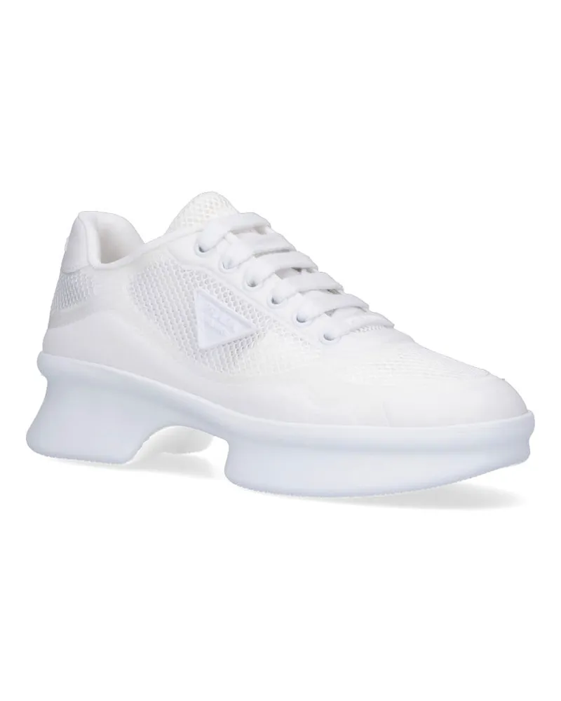 Prada Women's Sneakers White Polyester White