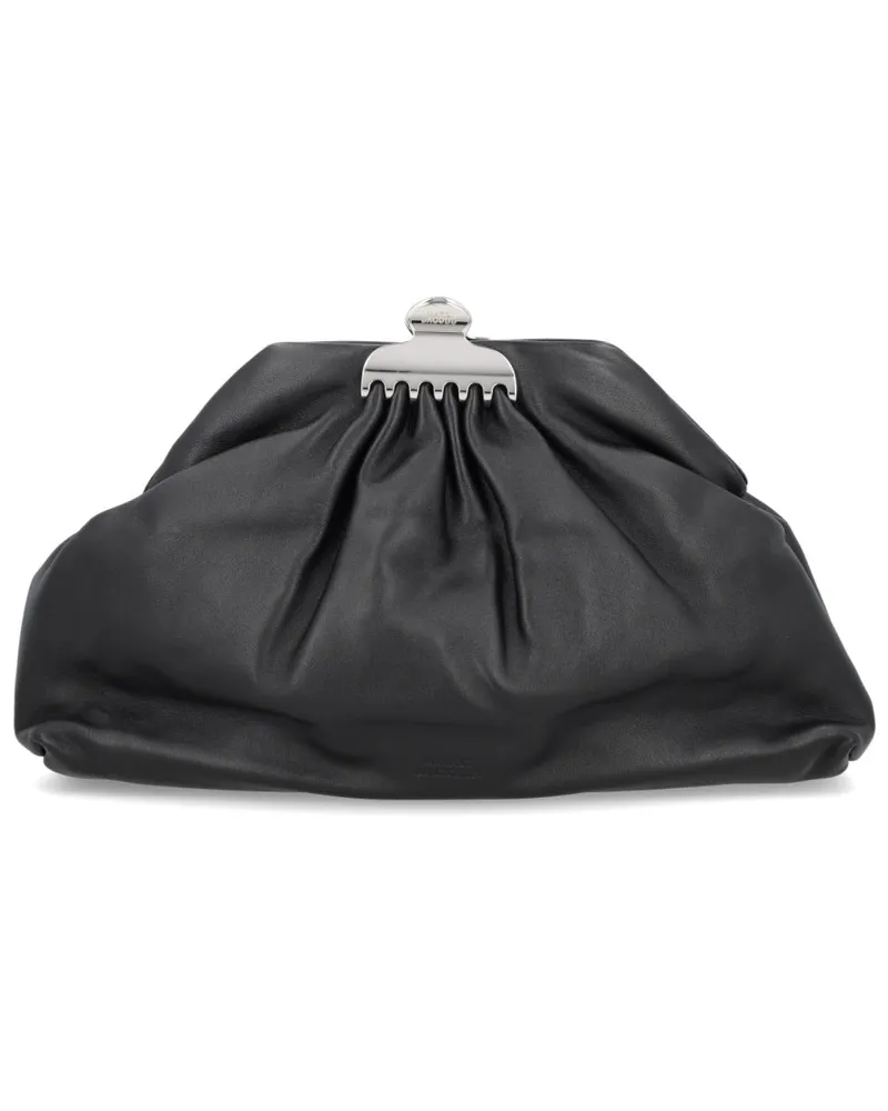 Marc Jacobs Lamb Leather Clutch — Black Black