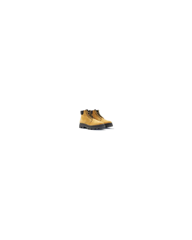 HUGO BOSS Men's Graham Halb Boots Yellow Shoes Yellow