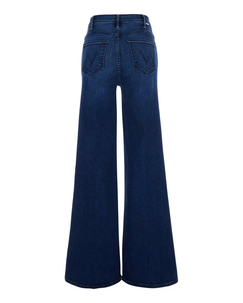 Mother Women's Sneakers The Hustler Roller Sneak Blue Cotton Jean Blue