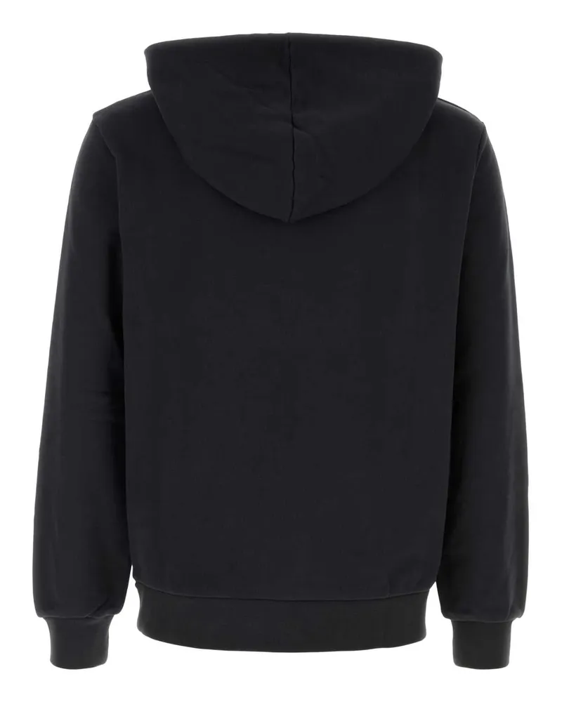 A.P.C. Unisex Black Stretch Cotton Sweatshirt Fauxnoirecru Exterior: Elastane Felpe Sweater Black