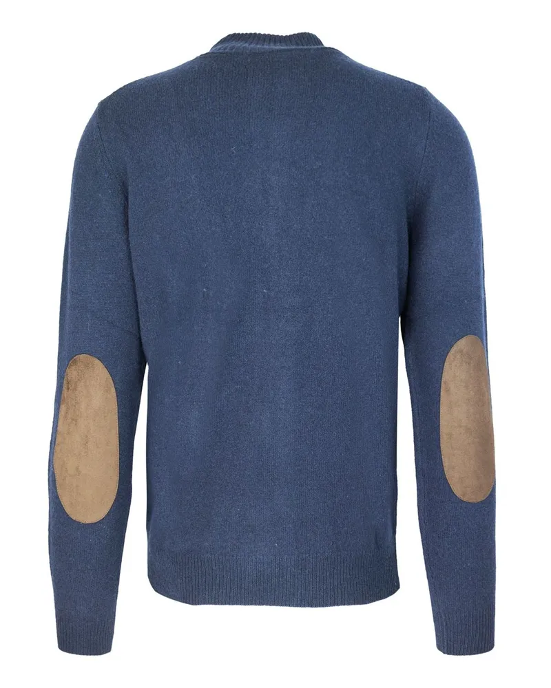 Barbour Men Wool Knit Jumper Navy Jumpers Sweater Navy