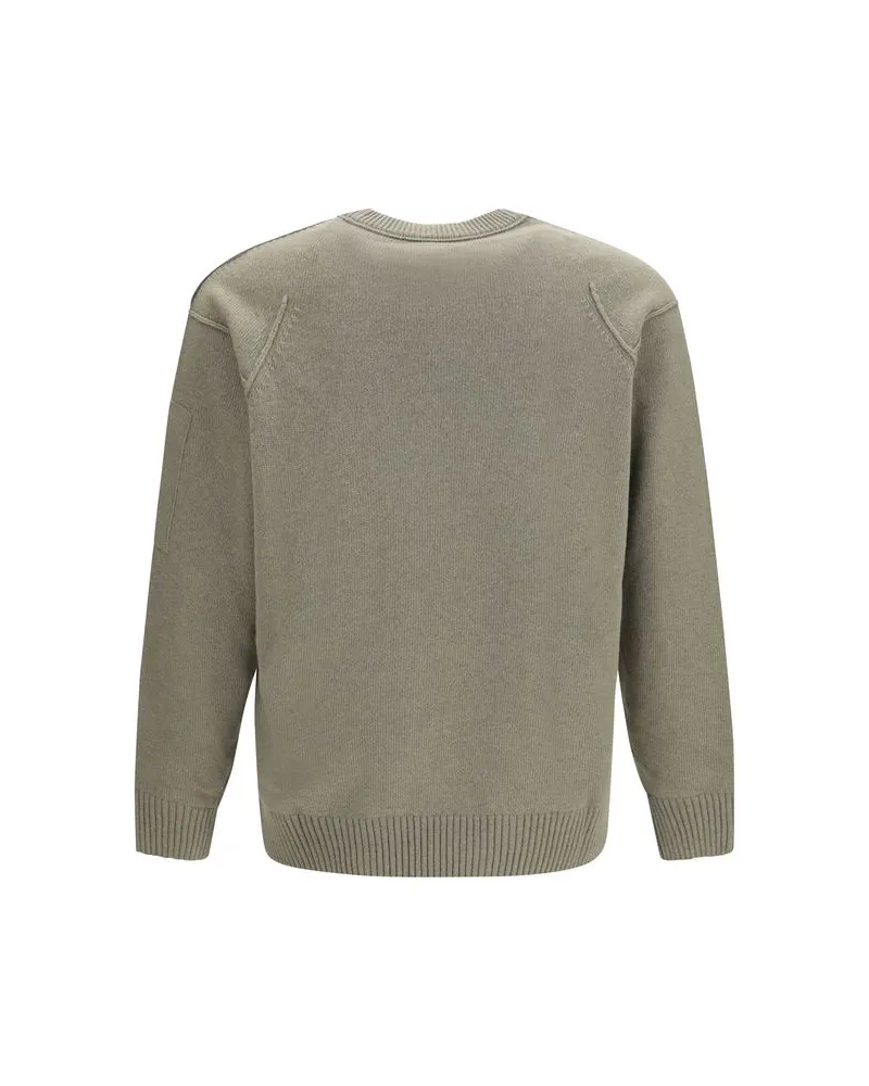 C.P. Company Merino Wool Crewneck Sweater — Beige Beige
