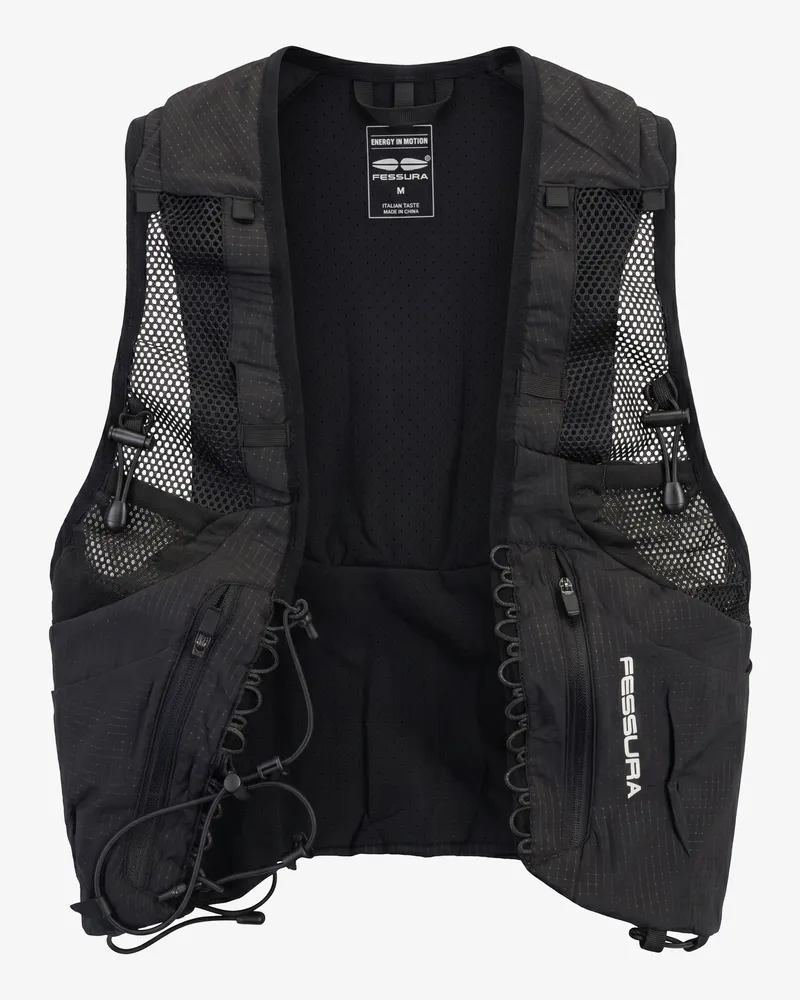 Fessura Men's Run Vest-T 01 Abbigliamento Clothing Black